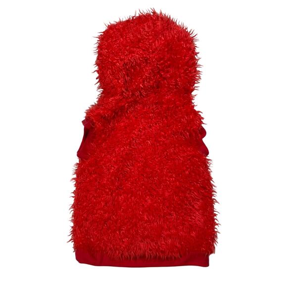 Sesame Street Elmo Costume Toddler Baby One Piece Hooded Sleeveless Pullover 2T - Picture 2 of 6